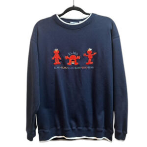 Vintage 90s Navy blue Elmo crewneck sweatshirt